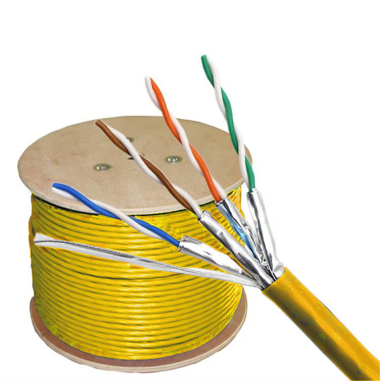 純銅 Cat6A FTP ネットワークケーブル