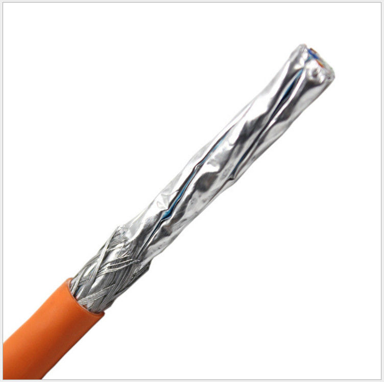 Alは0.58mmのコンダクターのHDPEポリ塩化ビニールの絶縁材SFTP Cat6aケーブル、イーサネットCat6aケーブルを失敗させる