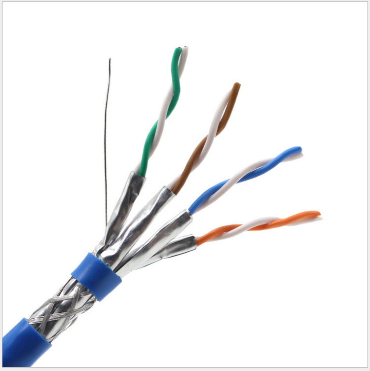 305m保護された23awg 0.58mm裸の銅CAT7 LANケーブル、猫7ネットワーク ケーブル