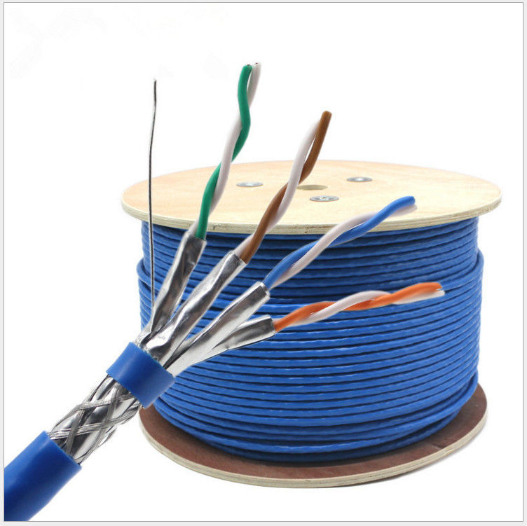 305m保護された23awg 0.58mm裸の銅CAT7 LANケーブル、猫7ネットワーク ケーブル