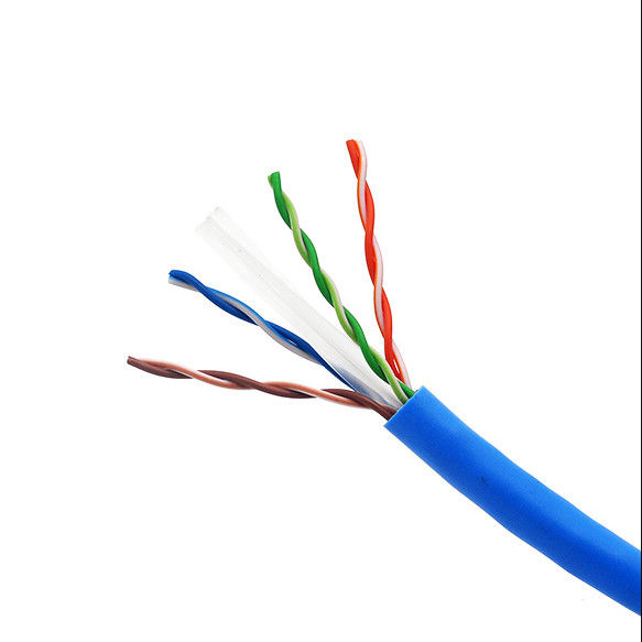24AWGコンピュータのための4組のPEポリ塩化ビニール ジャケットのCU CCA Cat5e LANケーブル