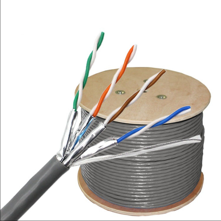 23AWG 0.56mm Cat6aケーブル305mの1000ft Cat6aネットワーク ケーブル ポリ塩化ビニールLSZHのジャケット