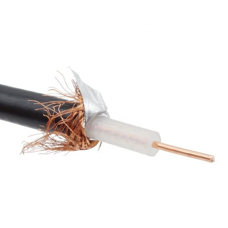 RG6 RG7 RG213 RG11 RF RG58同軸TVは黒い色をケーブルで通信する