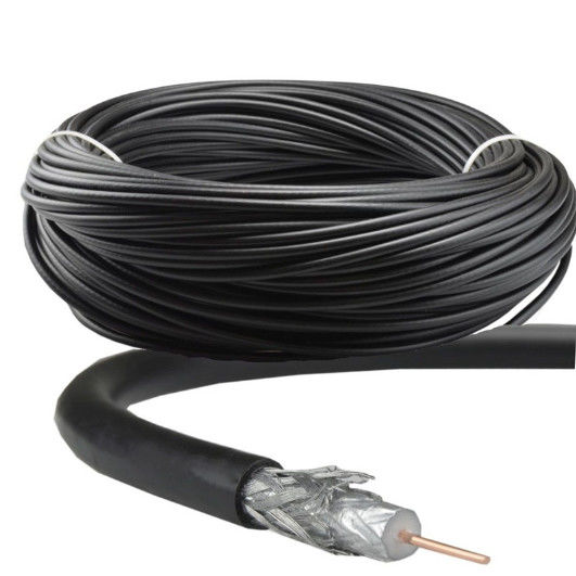 RG6 RG7 RG213 RG11 RF RG58同軸TVは黒い色をケーブルで通信する