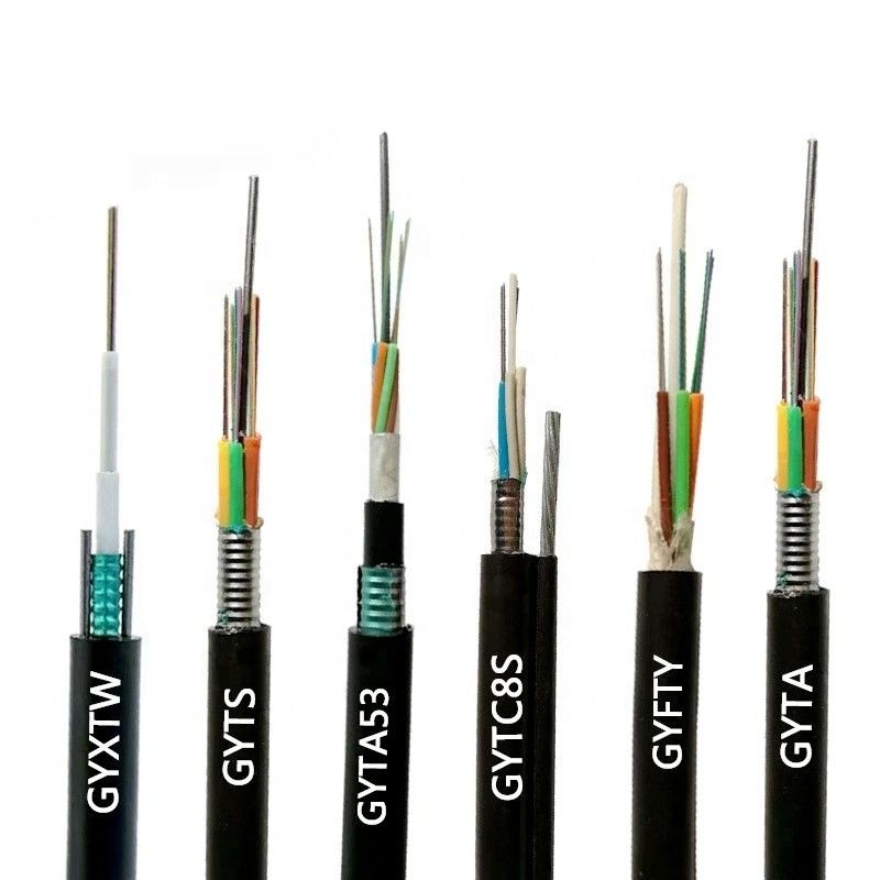 LZSHのジャケット12の中心G652の光ファイバケーブル黒く白いGYXTW