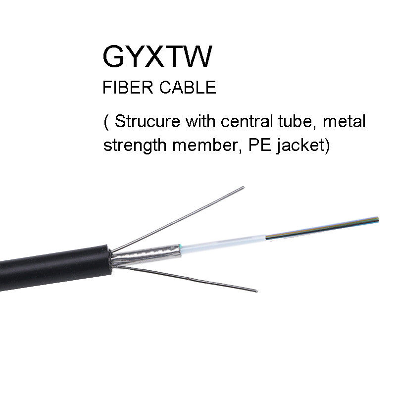 GYXTW 2 4中央管の構造が付いている6つの中心の光ファイバケーブル