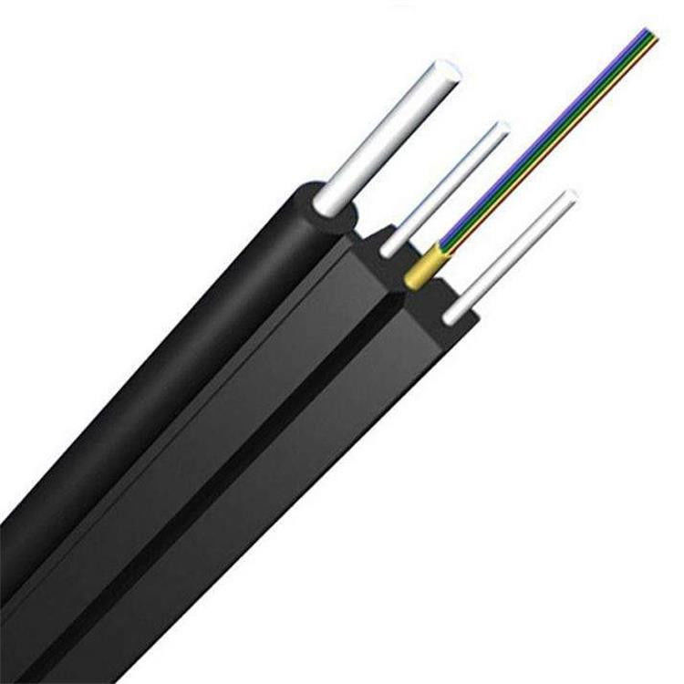 2つの中心の自己サポート鋼線の繊維光学のドロップ・ケーブルFTTH GJYXCH