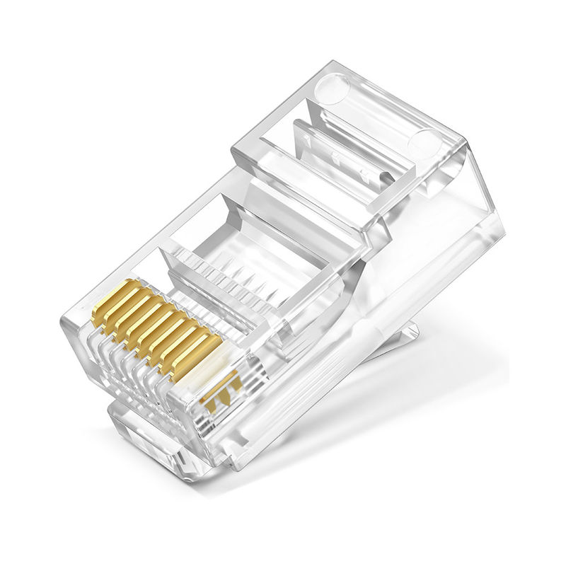 イーサネットCat5 Cat6 8P8C RJ45コネクターの男性UTP保護されていないToollessの水晶頭部のモジュラー プラグ