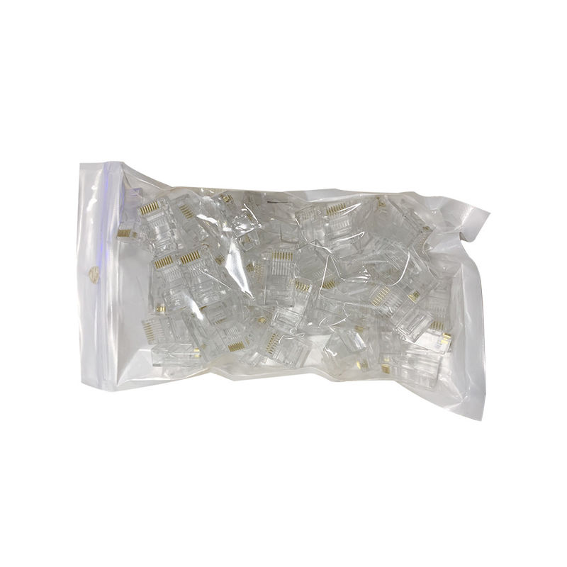 イーサネットCat5 Cat6 8P8C RJ45コネクターの男性UTP保護されていないToollessの水晶頭部のモジュラー プラグ