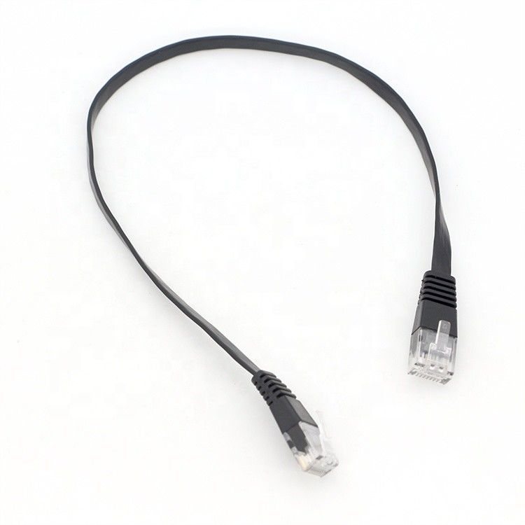 3M 5M 10MネットワークLANは産業Cat5 Cat6 Cat7 Cat8の平らなパッチ・コードをケーブルで通信する