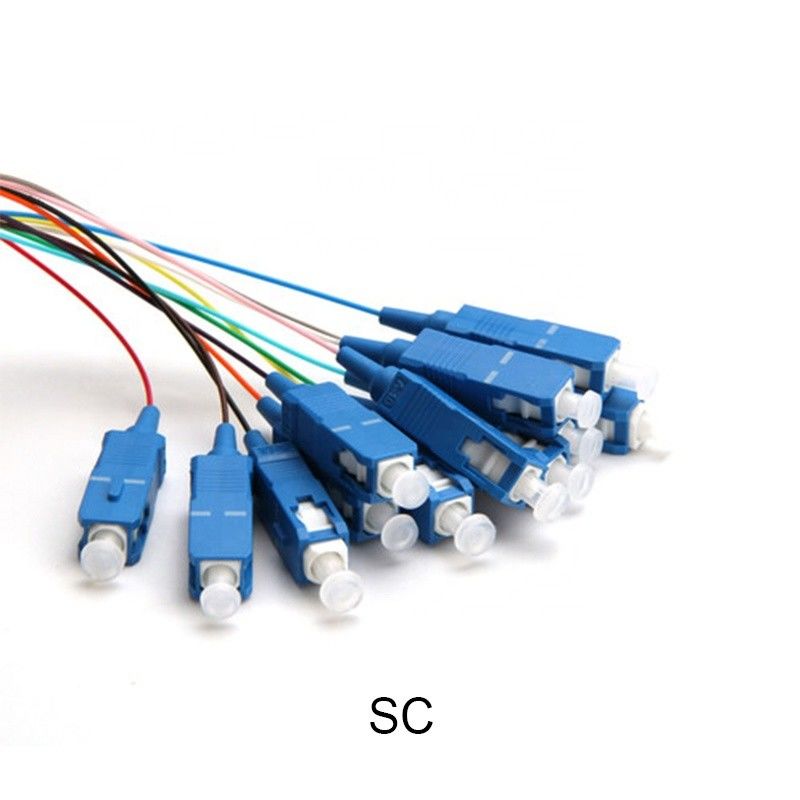 SC UPC FC LC SM G652D G657Aパッチ ケーブルのコードのピグテールSC 12の中心視覚繊維のパッチ・コード